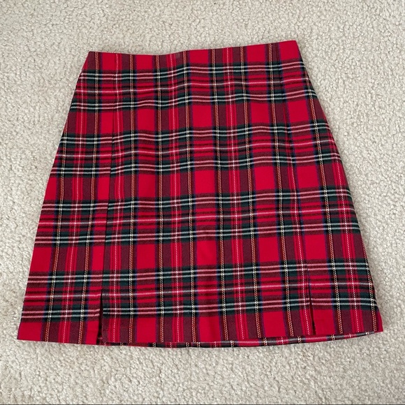 red plaid john galt skirt - Picture 1 of 2